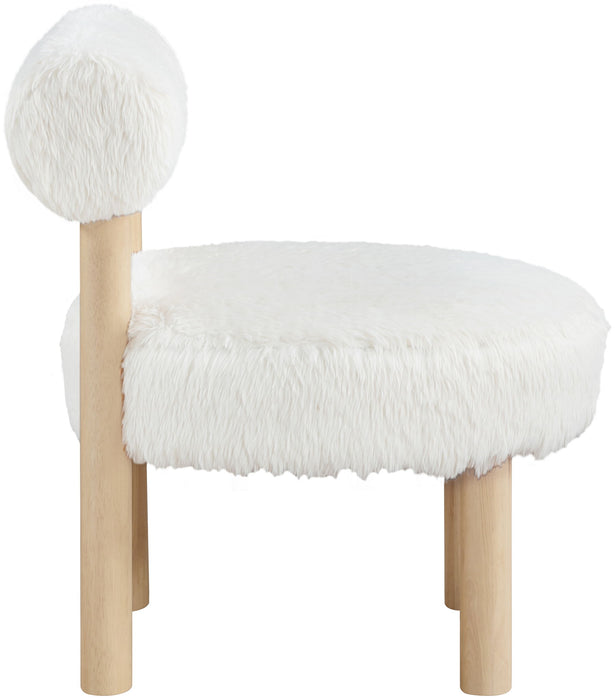 Ambre - Shearling Fabric Accent Chair - Simple Home Plus