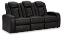 Caveman Den - Midnight - Power Reclining Sofa With Adj Headrest - Simple Home Plus