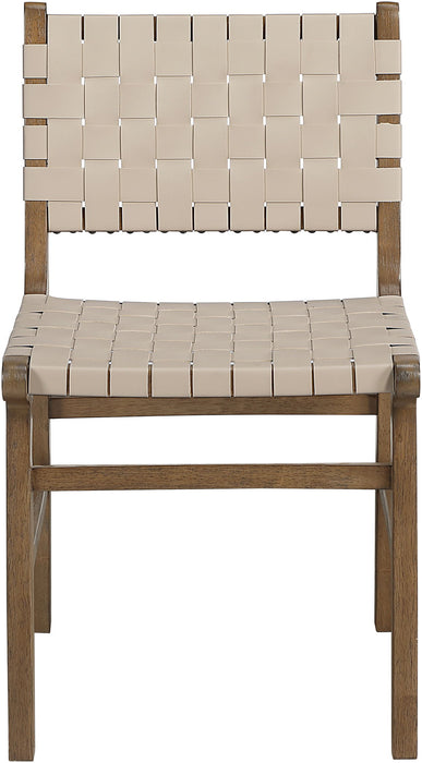 Entwine - Vegan Leather Upholstered Dining Chair - Painted Brown - Simple Home Plus