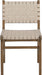 Entwine - Vegan Leather Upholstered Dining Chair - Painted Brown - Simple Home Plus