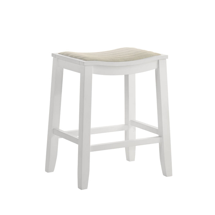 Iyani - Coastal Modern Wood Counter Height Kitchen Bar Stool - Simple Home Plus