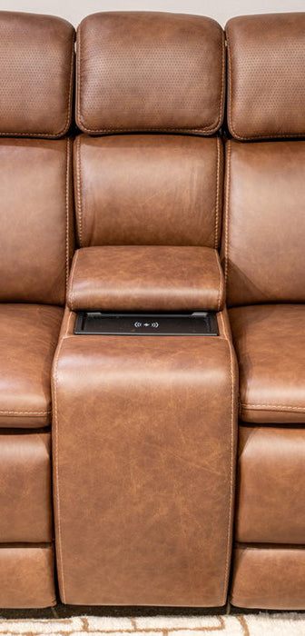 Mod Media - Console With Storage - Saddle