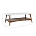 Parker - Coffee Table - Off-White / Pecan - Simple Home Plus