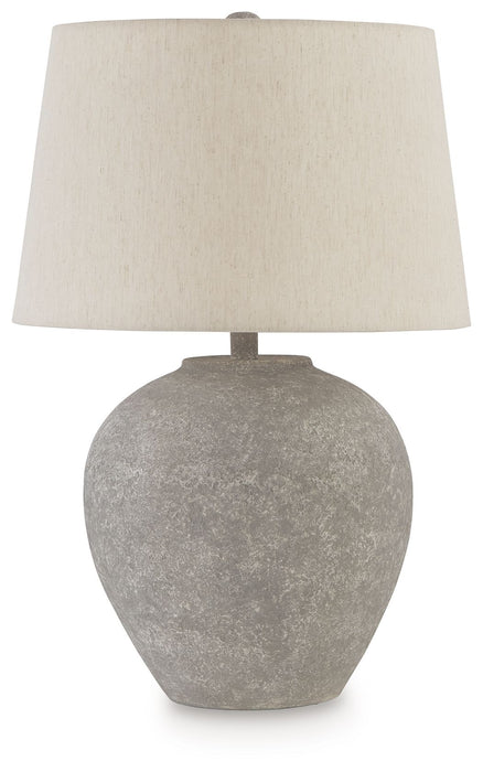 Dreward - Distressed Gray - Paper Table Lamp - Simple Home Plus