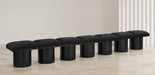 Pavilion - 7 Piece Modular Bench With Black Base - Simple Home Plus