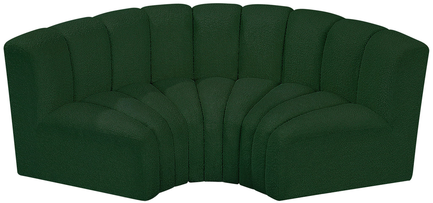 Arc - Boucle Fabric 3 Piece Modular U-Shaped Sofa - Simple Home Plus