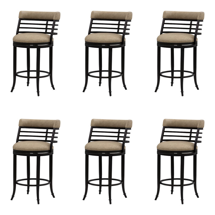 Telia - Upholstered Swivel Counter Height Barstool