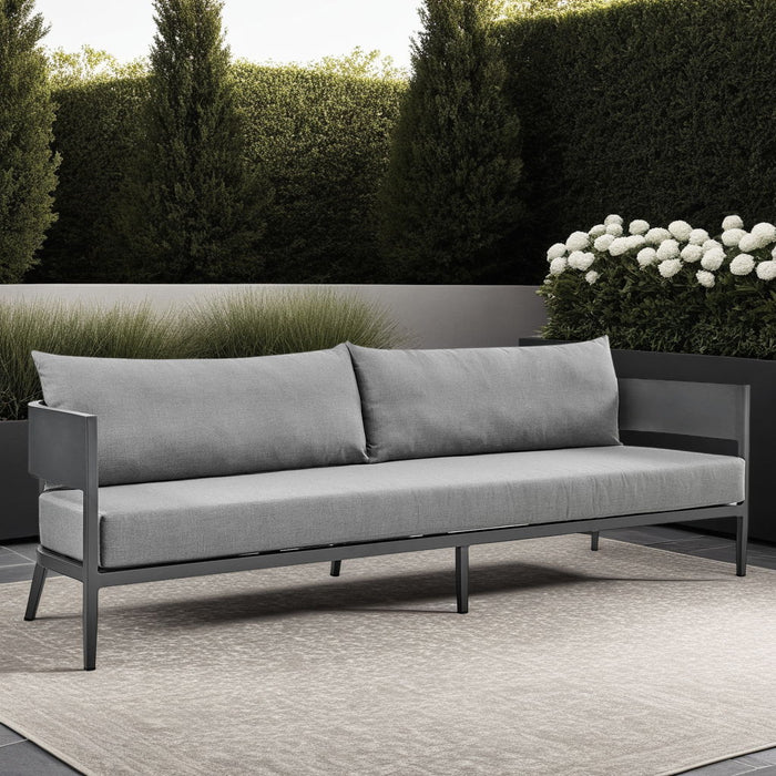 Menorca - Aluminum Outdoor Sofa - Dark Gray - Simple Home Plus