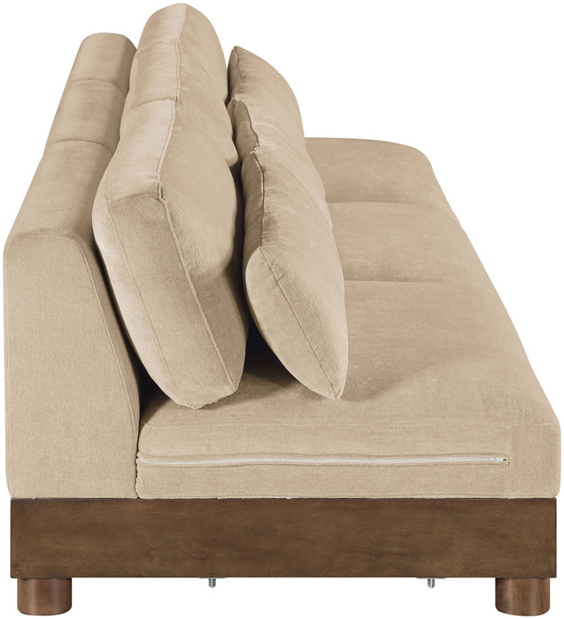 Turin - Chenille Fabric Upholstered Modular Sectional - Beige - Simple Home Plus
