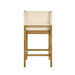 Yaneli - Contemporary Natural Wood Counter Height Kitchen Bar Stool - Simple Home Plus