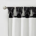 Emilia - Fabric Twist Tab Total Blackout Window Curtain Panel - Black - Simple Home Plus