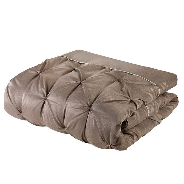Joella - King 24 Piece Room In A Bag - Taupe - Simple Home Plus