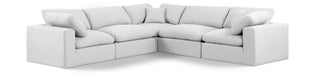 Comfy - 5 Piece Linen Modular Corner Sectional - Simple Home Plus