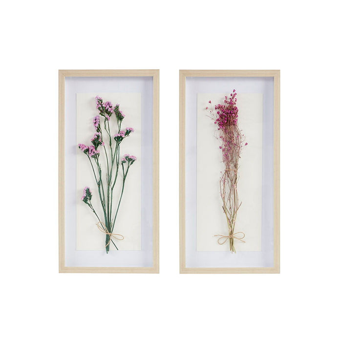 Avant Garden - Floral Natural Shadowbox (Set of 2) - Multi - Simple Home Plus