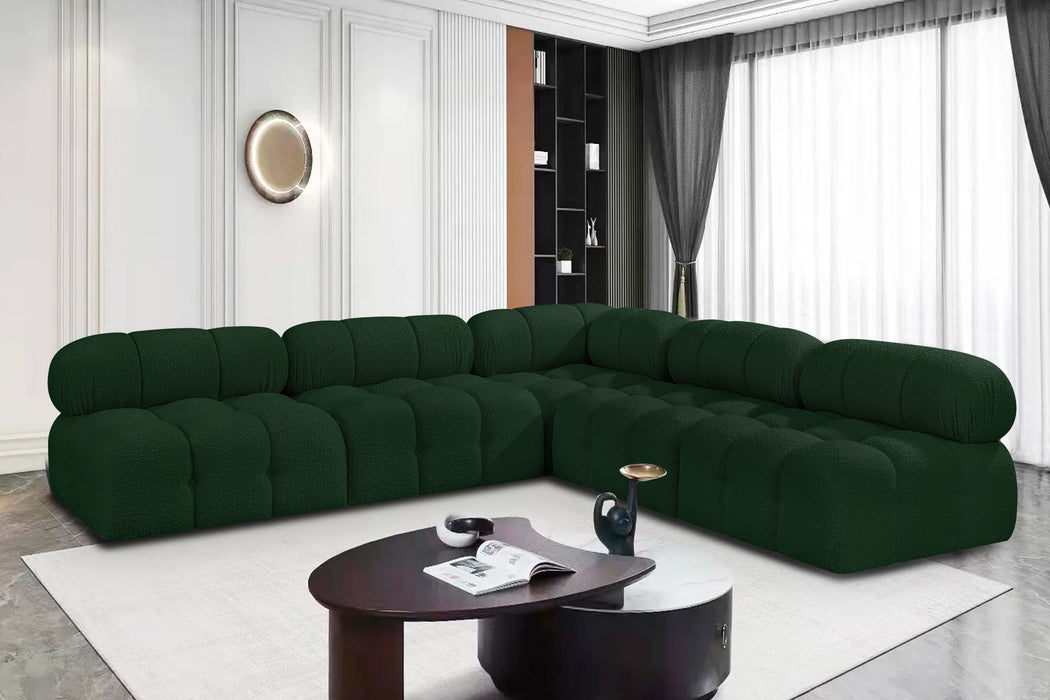 Ames - 5 Piece Fabric Modular Corner Sectional - Simple Home Plus