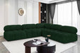 Ames - 5 Piece Fabric Modular Corner Sectional - Simple Home Plus