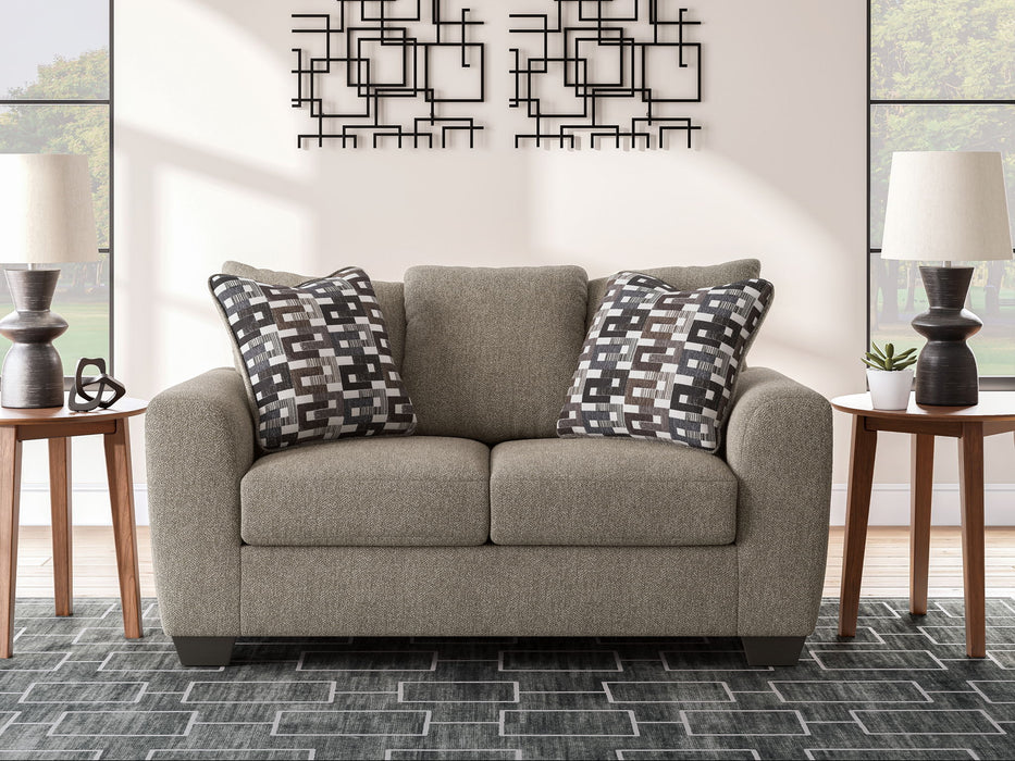 Triston-Peaks - Loveseat - Suede - Simple Home Plus