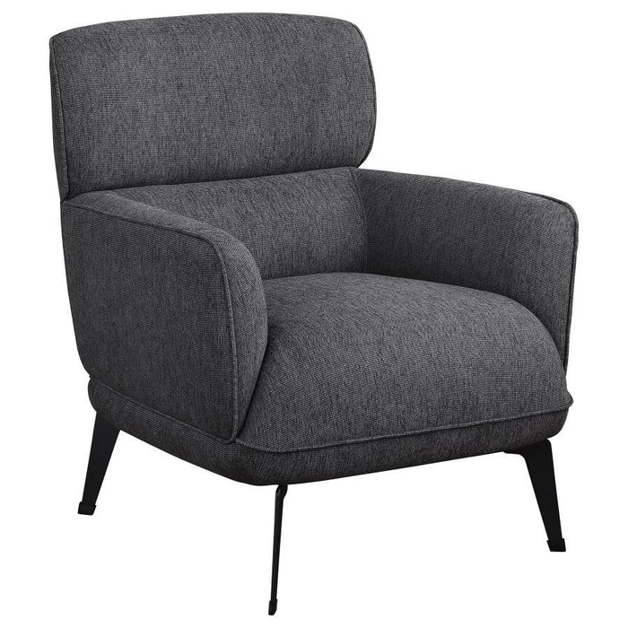 Andrea - Upholstered Crecent Arm Accent Chair - Simple Home Plus