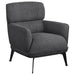 Andrea - Upholstered Crecent Arm Accent Chair - Simple Home Plus