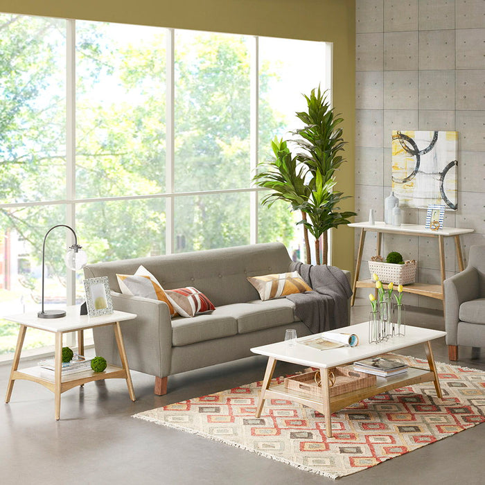 Parker - End Table - Off-White / Natural - Simple Home Plus