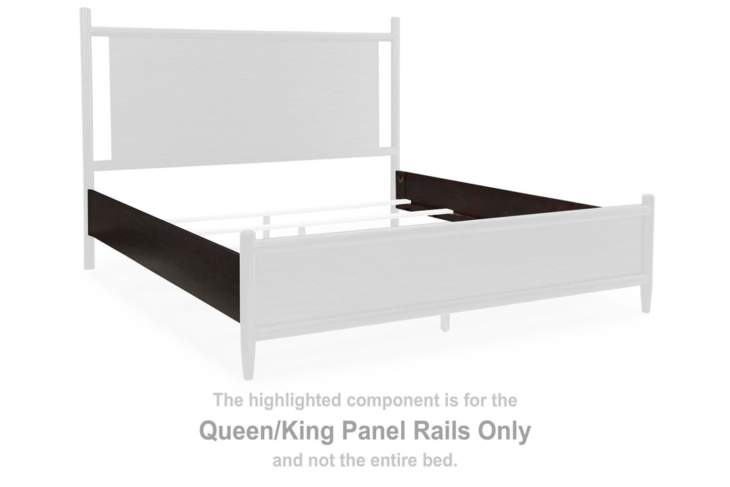 Dantenton - Queen/King Panel Rails - Merlot - Simple Home Plus