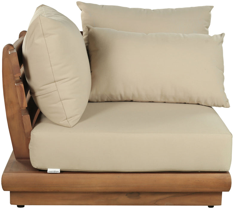 Mirella - Water Resistant Fabric Upholstered Outdoor Patio Modular Corner Chair - Simple Home Plus