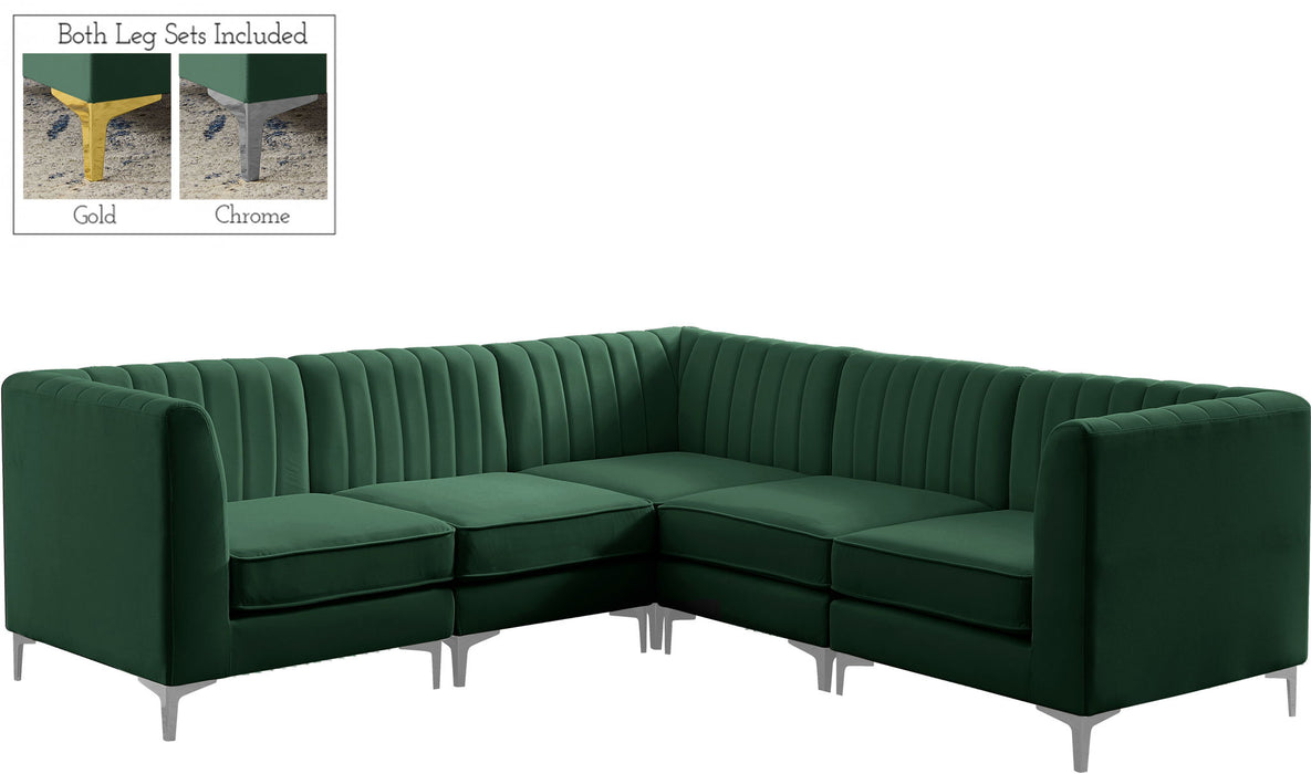 Alina - 5 Piece Modular Corner Sectional - Simple Home Plus