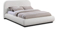 Vaughn - Linen Bed With Black Base - Simple Home Plus