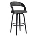 Shelly - 30" Bar Height Swivel Bar Stool With Black Frame - Simple Home Plus