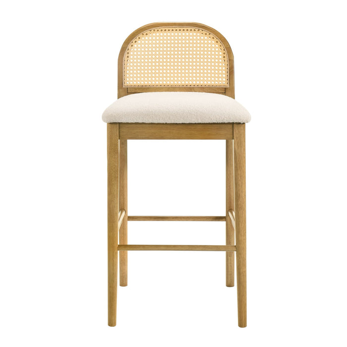 Lucio - Modern Farmhouse Wood Bar Height Kitchen Bar Stool - Simple Home Plus