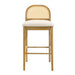 Lucio - Modern Farmhouse Wood Bar Height Kitchen Bar Stool - Simple Home Plus