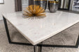 Tobin - Square Marble Top Table - Simple Home Plus