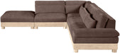 Turin - Chenille Fabric Upholstered Modular Sectional - Brown - Simple Home Plus
