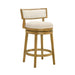 Noely - Modern Farmhouse Swivel Wood Counter Height Kitchen Bar Stool - Simple Home Plus