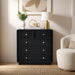 Deco - 5 Drawer Dresser - Black Satin - Simple Home Plus