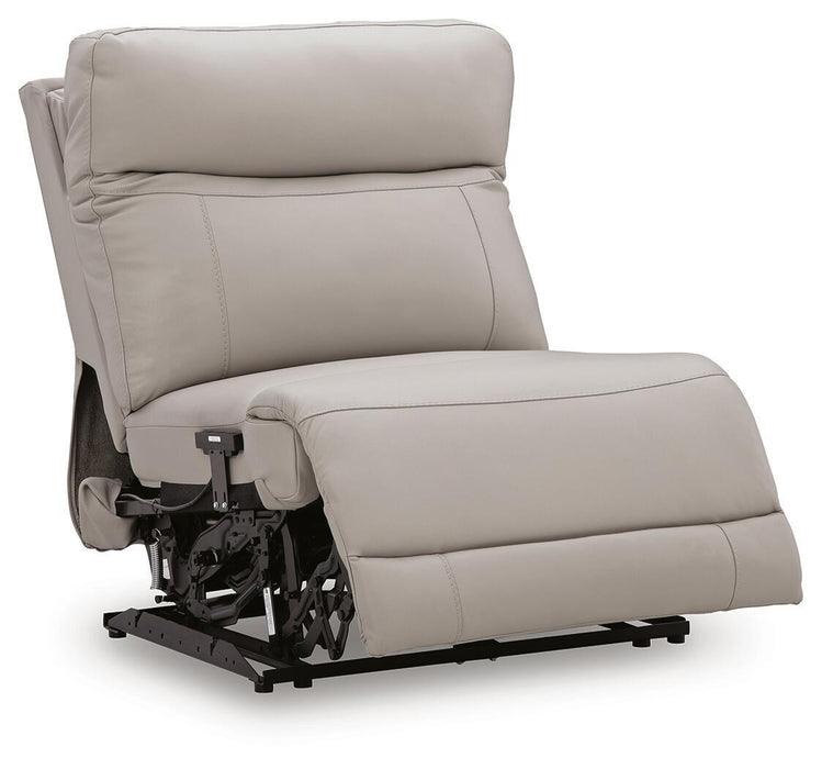 Gravier - Power Armless Recliner With Adjustable Headrest - Gray - Simple Home Plus