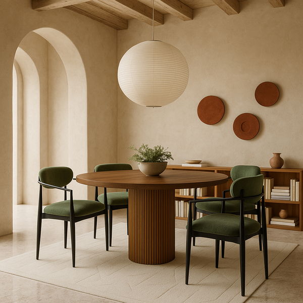 Riccio - Fabric Dining Arm Chair (Set of 2) - Black Frame