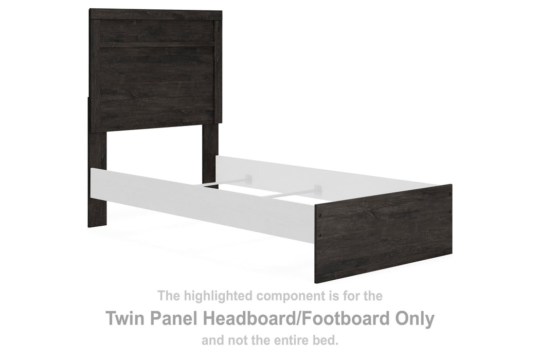 Belachime - Twin Panel Headboard/Footboard - Black - Simple Home Plus