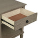 Victoria - One-Drawer Nightstand With Shelf - Reclaimed Gray - Simple Home Plus
