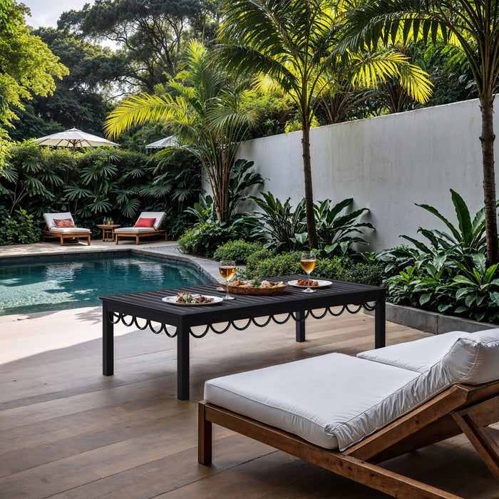 Portofino - Aluminum Outdoor Patio Coffee Table - Simple Home Plus