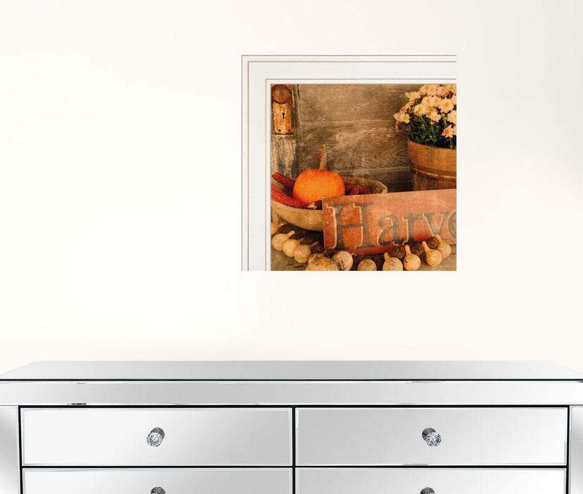 Autumn Harvest 1 Framed Print Wall Art (Set of 2) - White