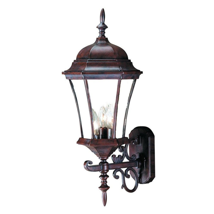 Ornamental Carousel Lantern Wall Light - Dark Brown