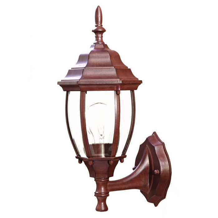 Globe Lantern Wall Light - Dark Brown
