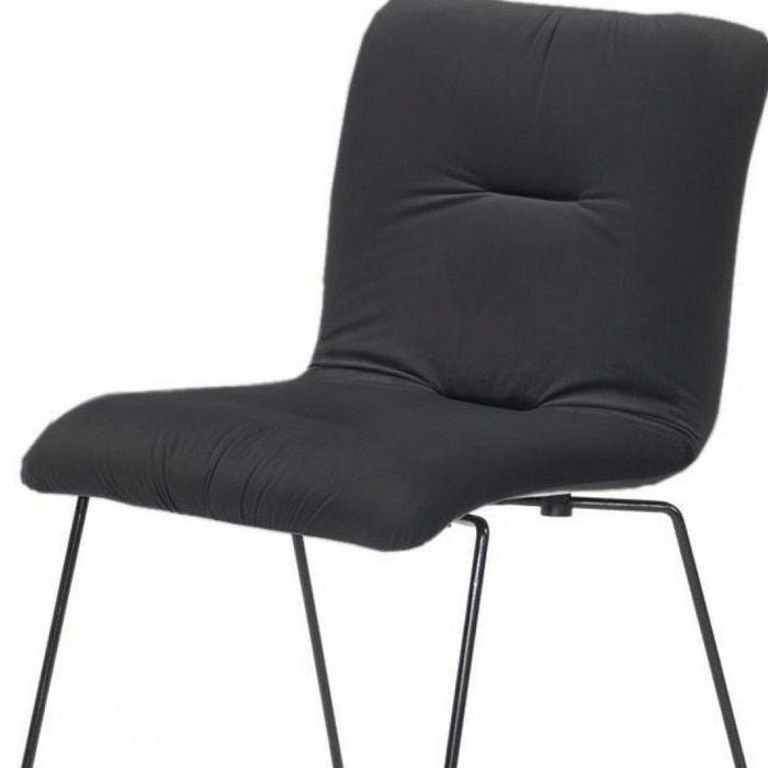 Velvet Dining Chairs (Set of 2) - Dark Gray