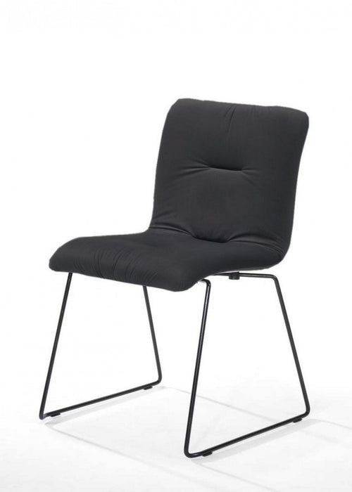 Velvet Dining Chairs (Set of 2) - Dark Gray