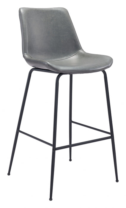 Gray and Black Bar Chair