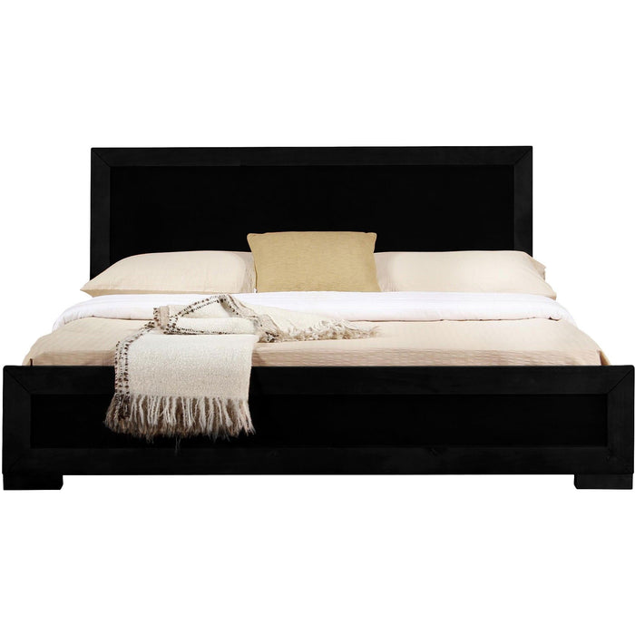 Full Platform Bed - Black Wood