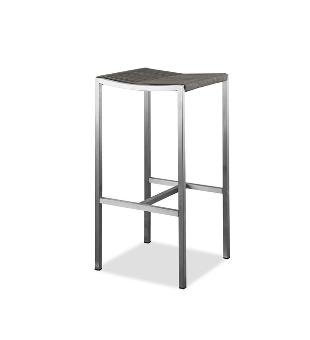 Square Bar Stool (Set of 4) - Stainless Steel