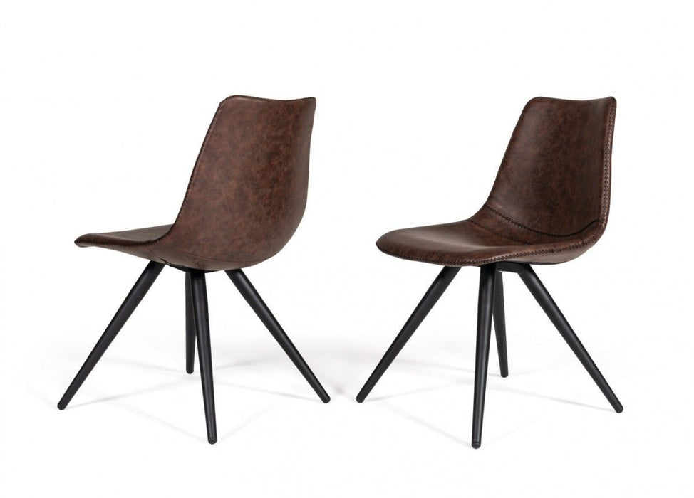 Modern Dining Chairs (Set of 2) - Brown