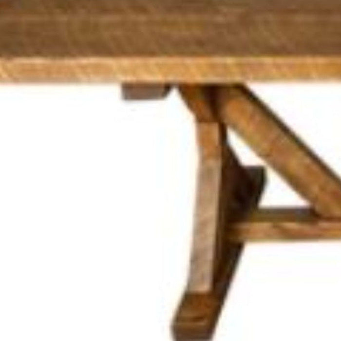 Rustic Farmhouse Solid Wood Dining Table 96" - Brown